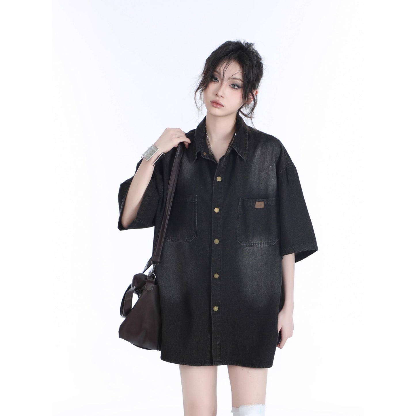 Heavy Wash Denim Shirt